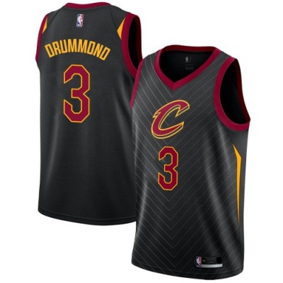 Nike Cleveland Cavaliers #3 Andre Drummond Black Youth NBA Swingman Statement Edition Jersey